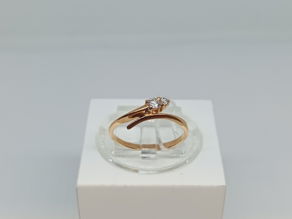 КОЛЬЦО С КАМНЯМИ (Au 585)