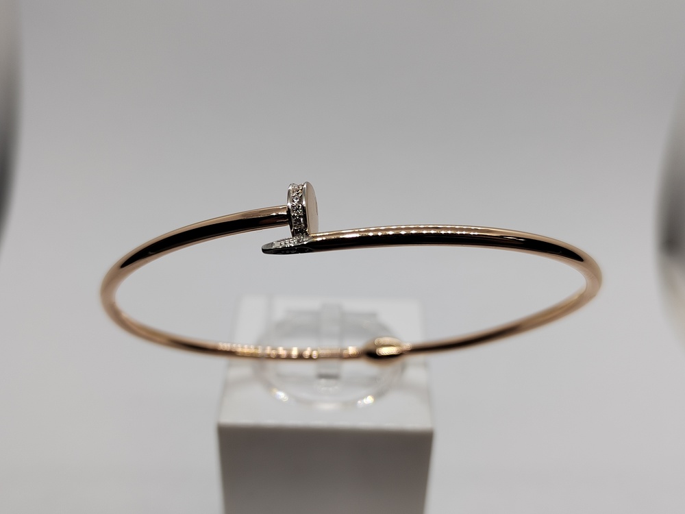 БРАСЛЕТ ЖЕСТКИЙ с камнями (Au 585)