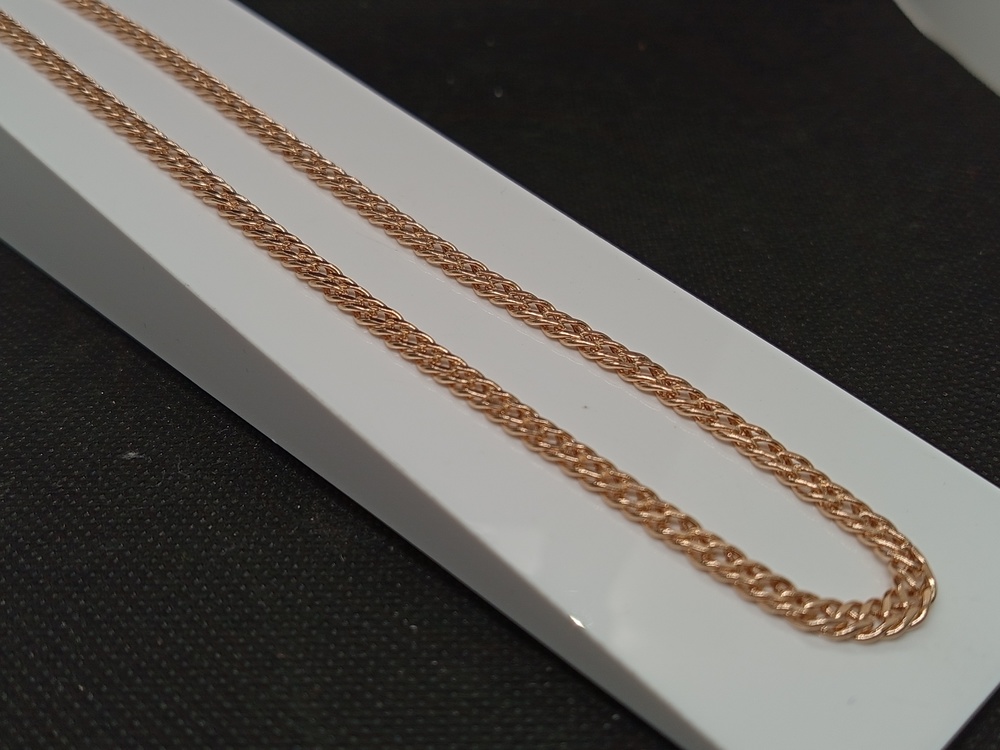 ЦЕПЬ ПУСТОТЕЛАЯ Ромб двойной (Au 585)