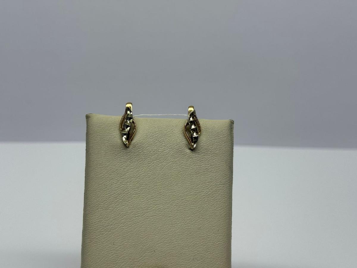 СБКМ585 СЕРЬГИ БЕЗ КАМНЯ (Au 585)