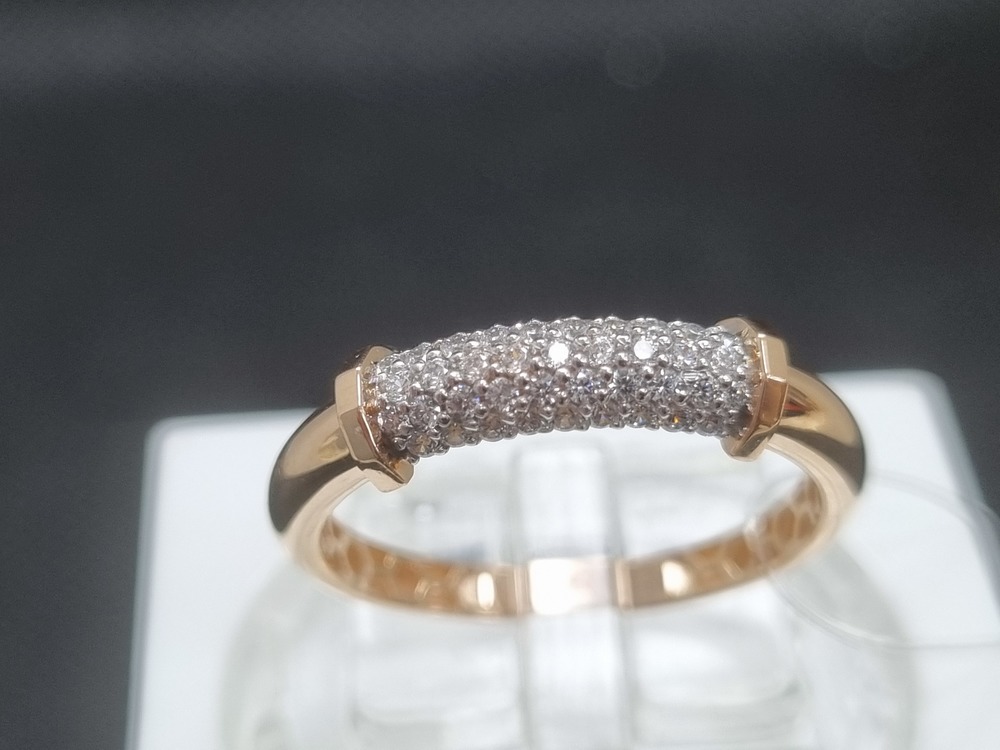 КОЛЬЦО С КАМНЯМИ (Au 585)