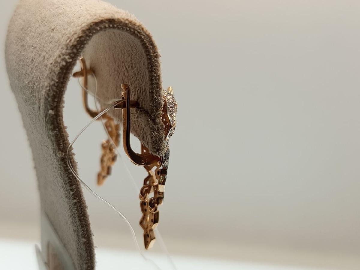 СЕРЬГИ С КАМНЯМИ (Au 585)