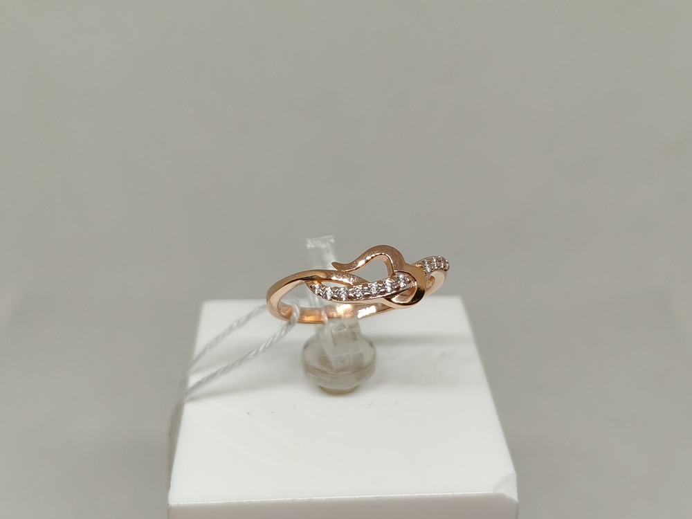 КОЛЬЦО С КАМНЯМИ (Au 585)