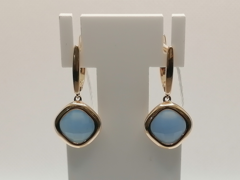 СКМ585 СЕРЬГИ С КАМНЕМ (Au 585) СКМ585 СЕРЬГИ С КАМНЕМ (Au 585)