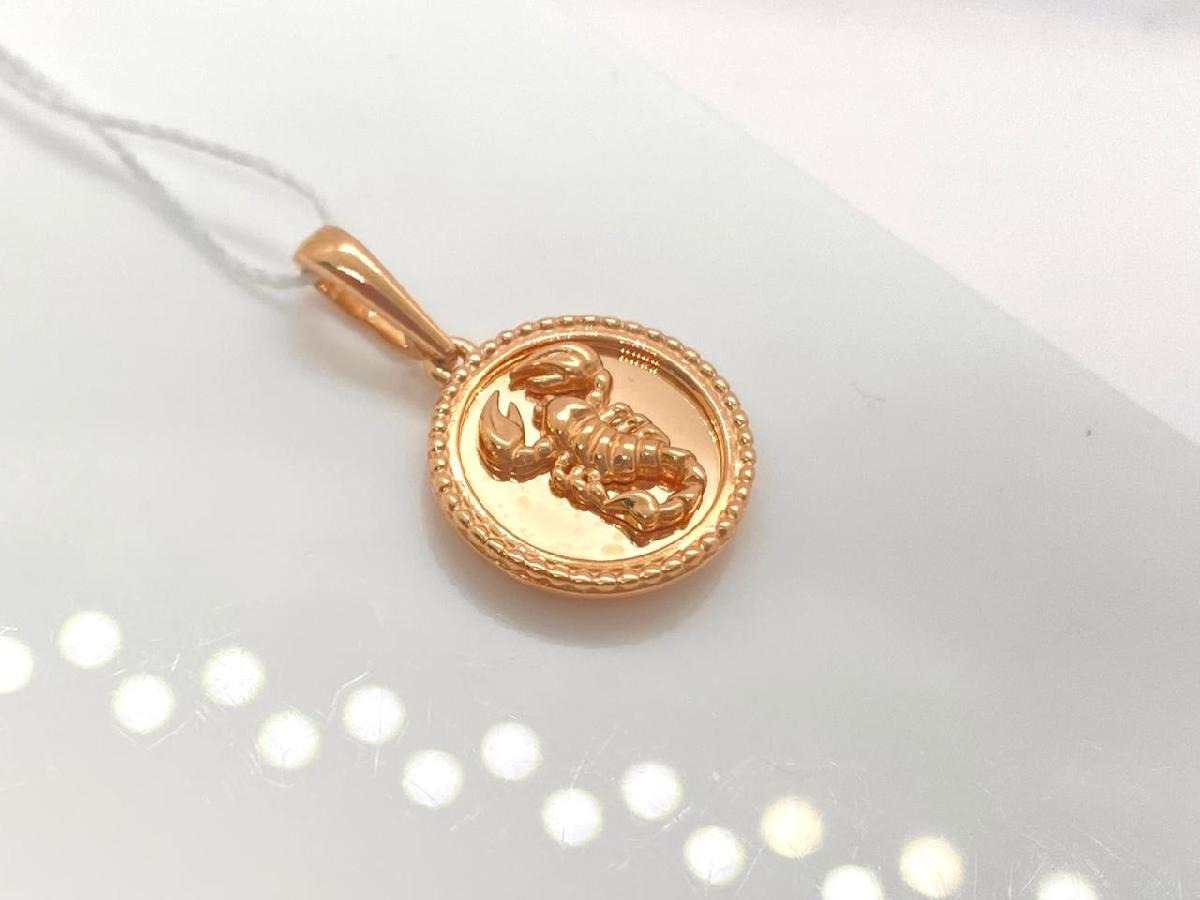 ПОДВЕСКА ЗНАК ЗОДИАКА СКОРПИОН (Au 585)