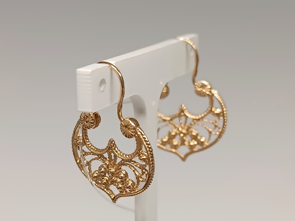 СЕРЬГИ БЕЗ КАМНЯ (Au 585)