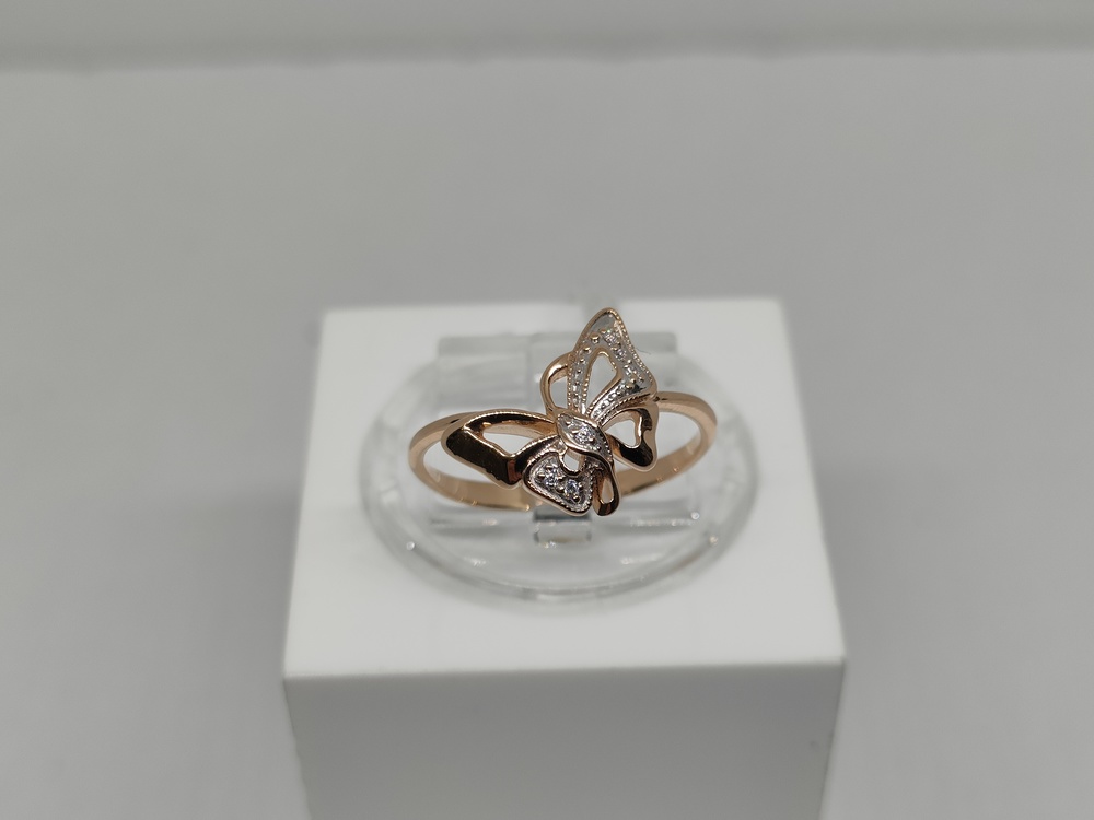 КОЛЬЦО С КАМНЯМИ (Au 585)