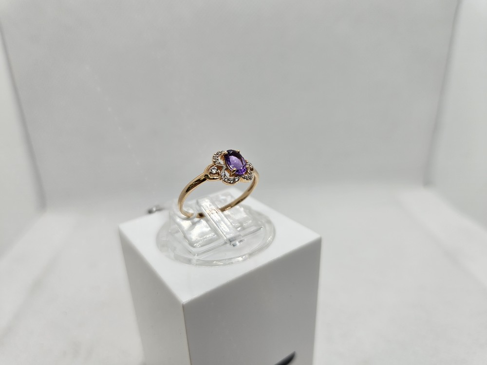 КОЛЬЦО С КАМНЯМИ (Au 585)