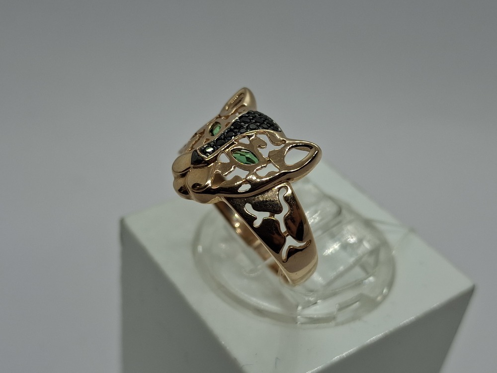 КОЛЬЦО С КАМНЯМИ (Au 585)