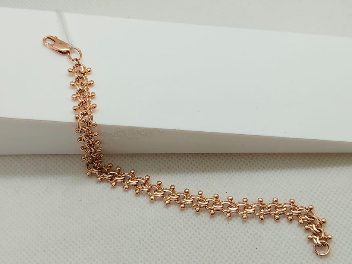 БЛБ585 БРАСЛЕТ ПОЛНОВЕСНЫЙ Бисмарк (Au 585)