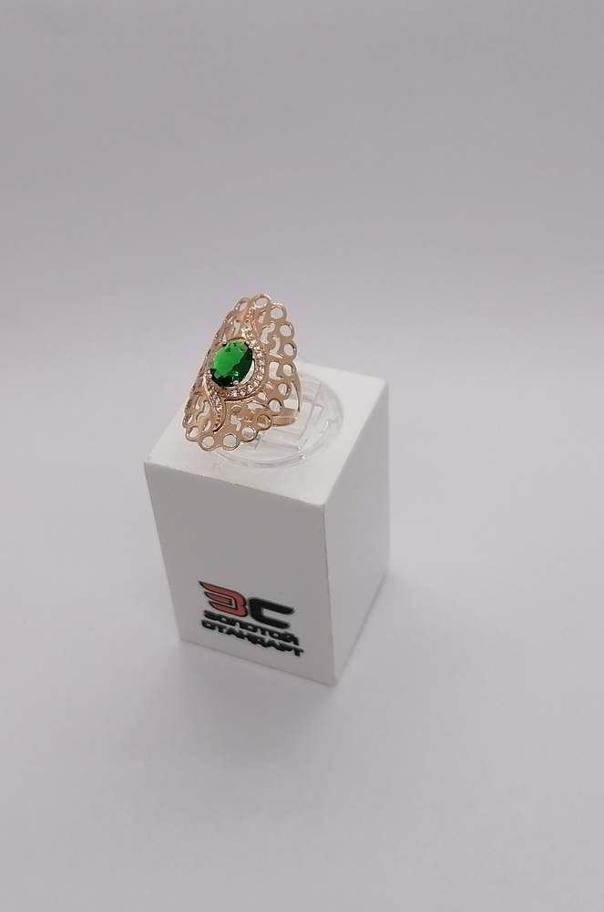 КОЛЬЦО С КАМНЯМИ (Au 585)