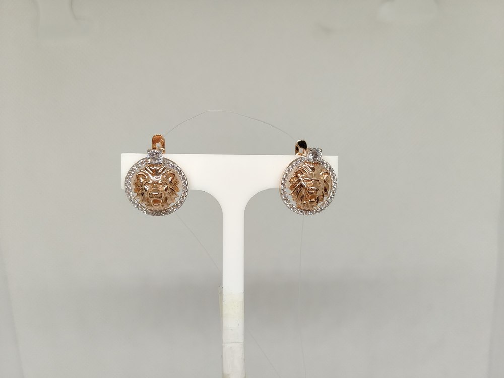 СЕРЬГИ С КАМНЯМИ (Au 585)