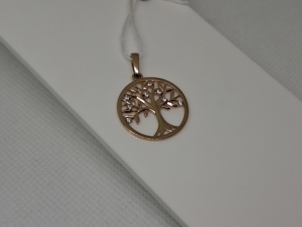 ПОДКМИ585 ПОДВЕСКА С КАМНЯМИ (Au 585)