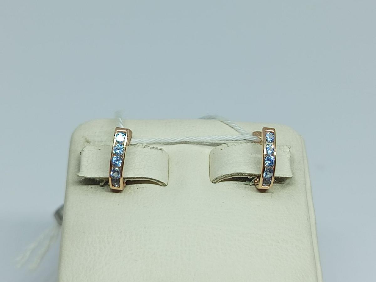 СКМИ585 СЕРЬГИ С КАМНЯМИ (Au 585)