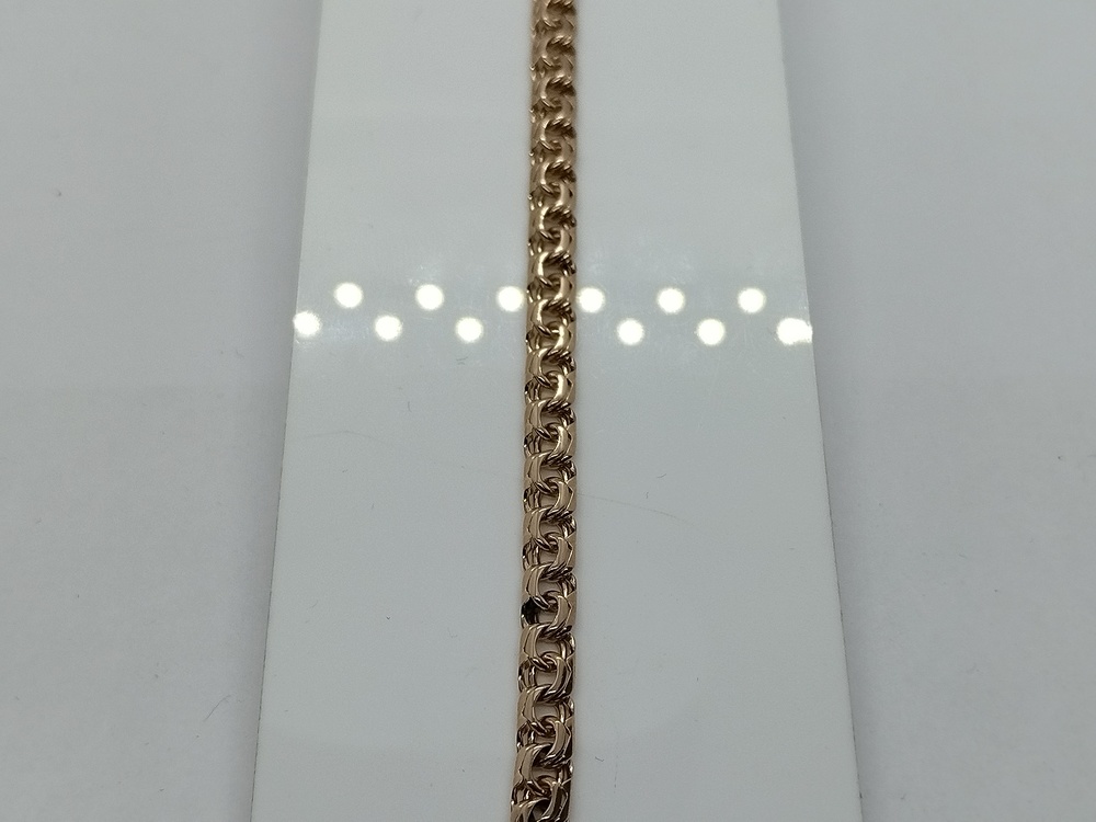 БЛБ585 БРАСЛЕТ ПОЛНОВЕСНЫЙ Бисмарк (Au 585)