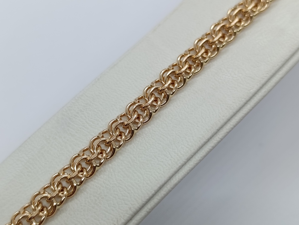 БЛБ585 БРАСЛЕТ ПОЛНОВЕСНЫЙ Бисмарк (Au 585)