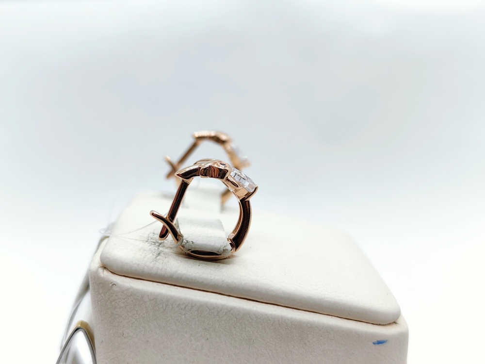 1203421 СЕРЬГИ С КАМНЯМИ (Au 585)