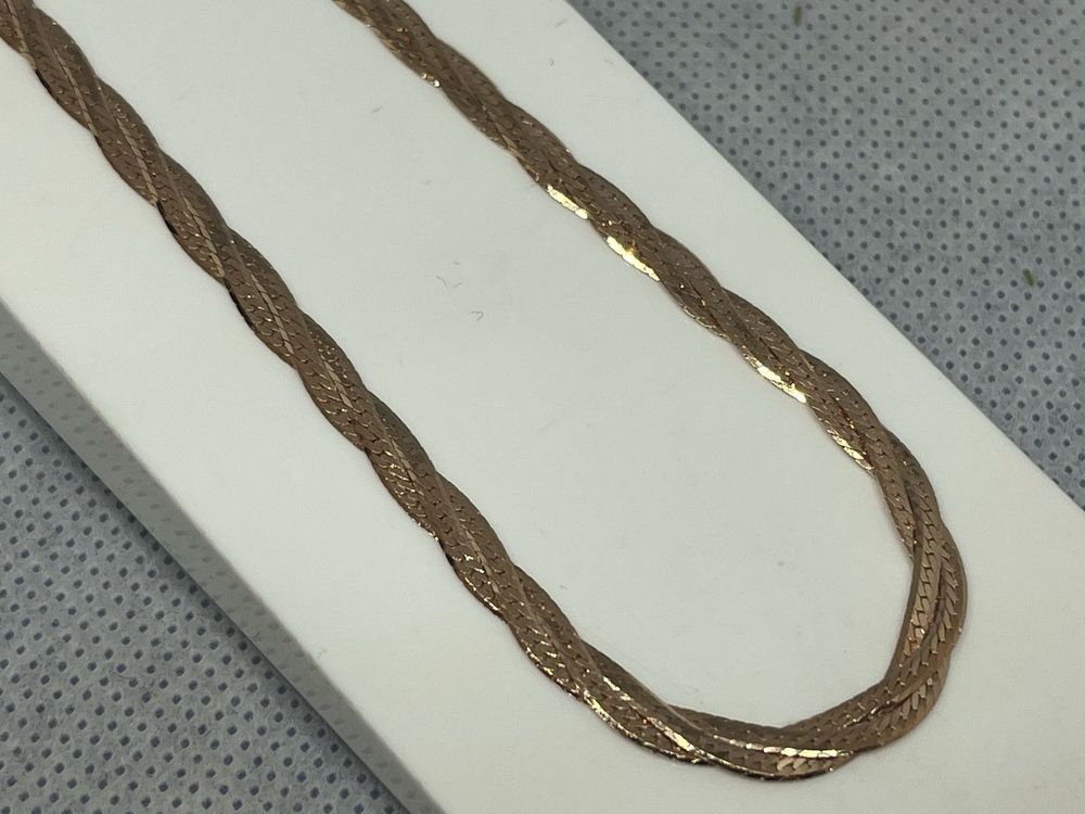 ЦЛКМ585 ЦЕПЬ ПОЛНОВЕСНАЯ Косичка(монреаль) (Au 585)