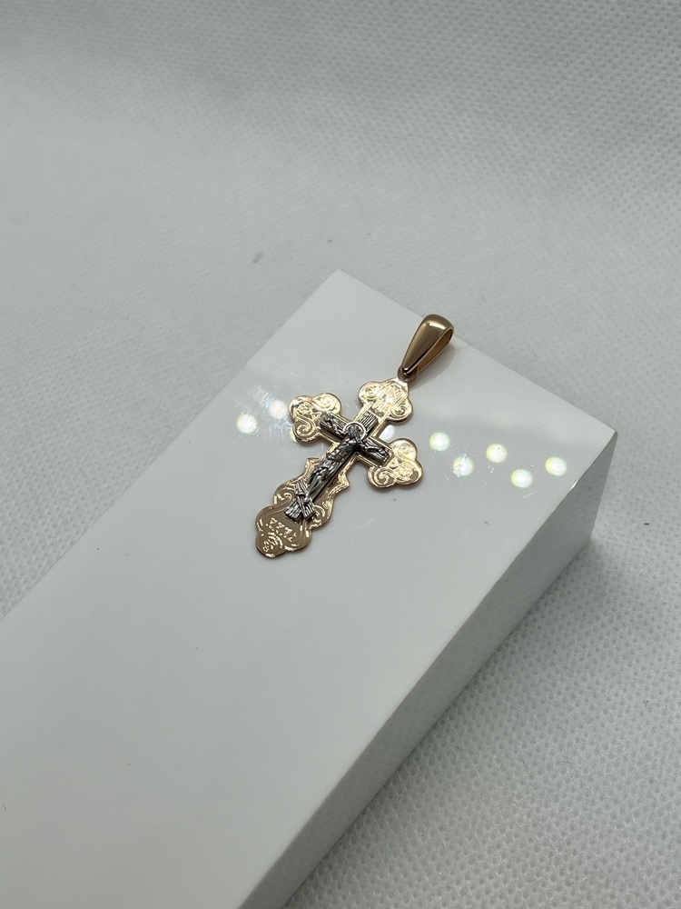 ПОДВЕСКА КРЕСТ без камня (Au 585)