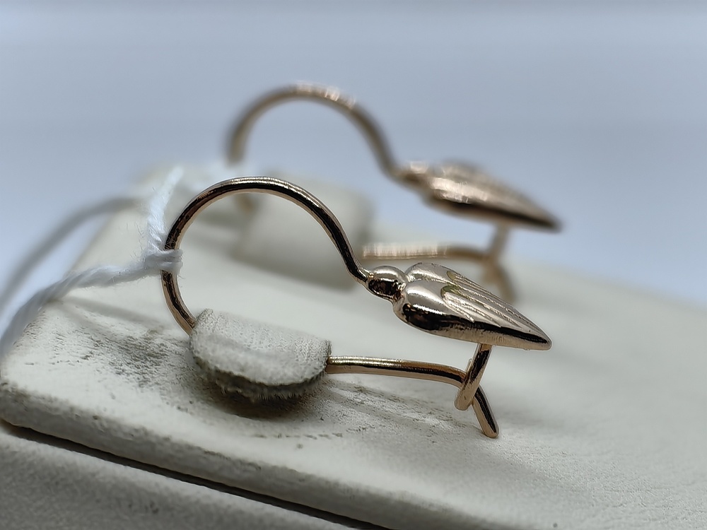 СЕРЬГИ БЕЗ КАМНЯ (Au 583)