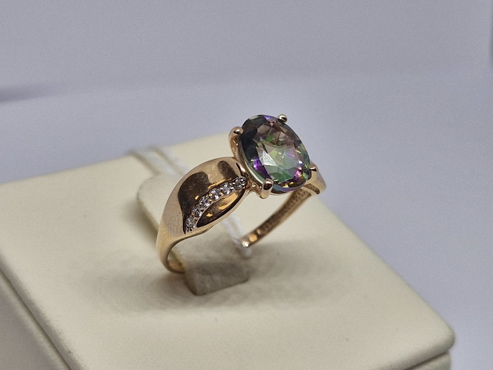 КОЛКМИ585 КОЛЬЦО С КАМНЯМИ (Au 585)