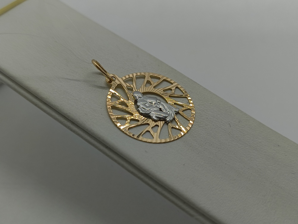 ПОДВЕСКА ЗНАК ЗОДИАКА ВОДОЛЕЙ (Au 585)