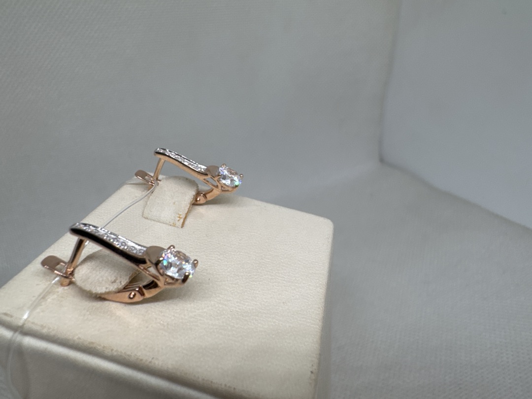 СЕРЬГИ С КАМНЯМИ (Au 585)