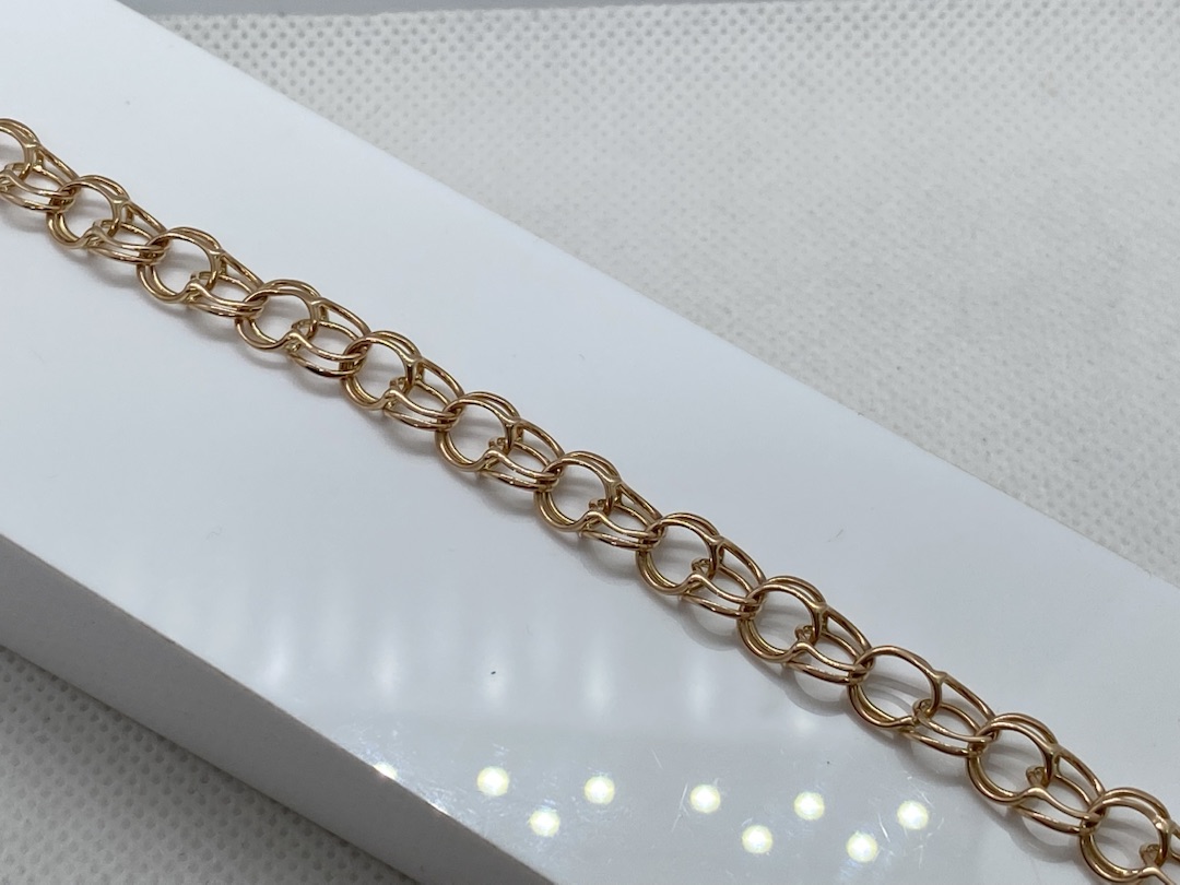 БЛБ585 БРАСЛЕТ ПОЛНОВЕСНЫЙ Бисмарк (Au 585)