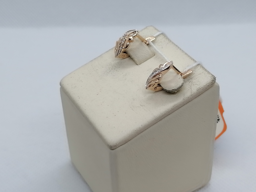 СКМИ585 СЕРЬГИ С КАМНЯМИ (Au 585)