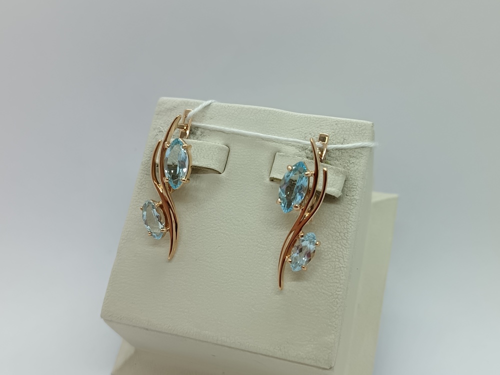 СЕРЬГИ С КАМНЯМИ (Au 585)