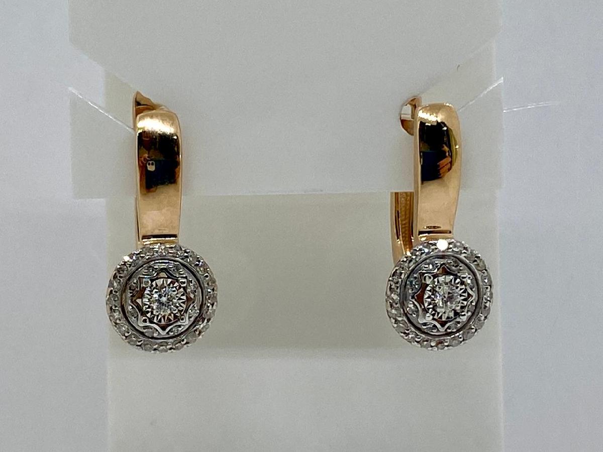 СЕРЬГИ БРИЛЛИАНТ (Au 585)