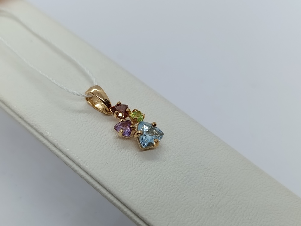 ПОДВЕСКА С КАМНЯМИ (Au 585)