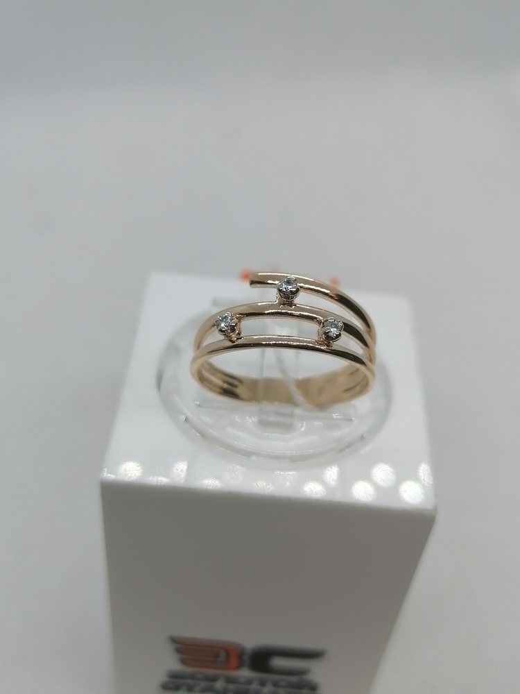 КОЛКМИ585 КОЛЬЦО С КАМНЯМИ (Au 585)