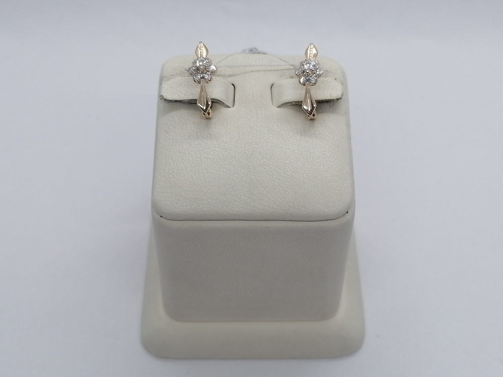 СКМИ585 СЕРЬГИ С КАМНЯМИ (Au 585)