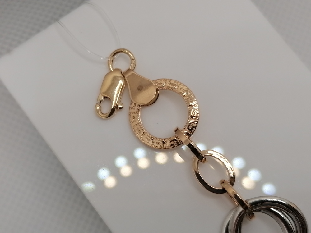 БРАСЛЕТ ПУСТОТЕЛЫЙ Фантазия (Au 585)