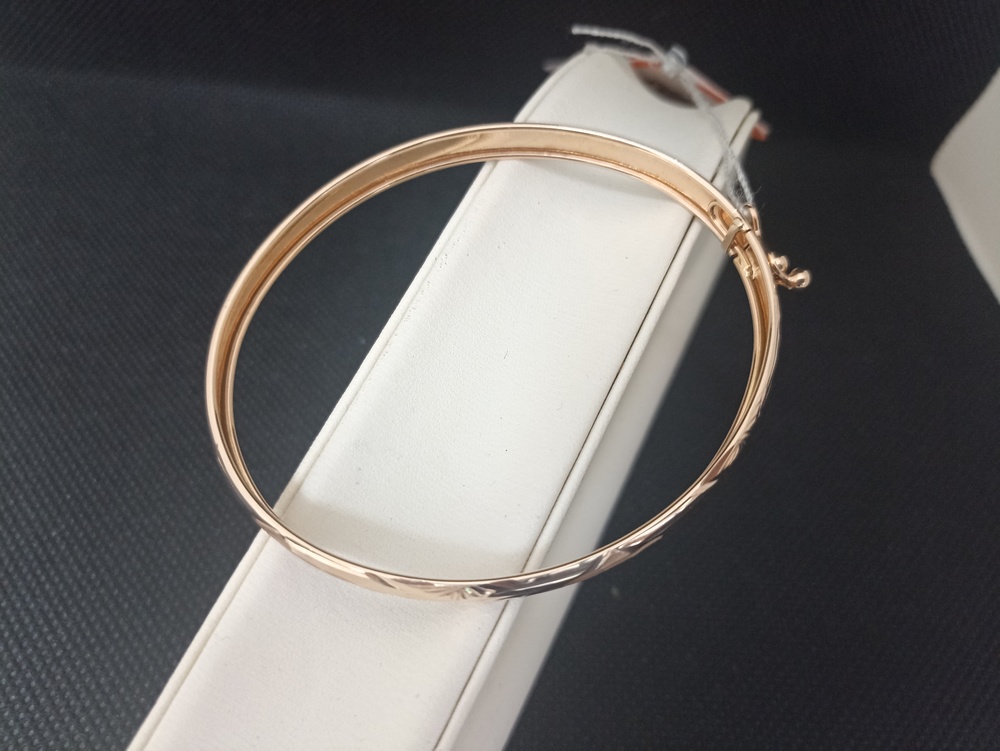 А 022176 БРАСЛЕТ ЖЕСТКИЙ без камня (Au 585)