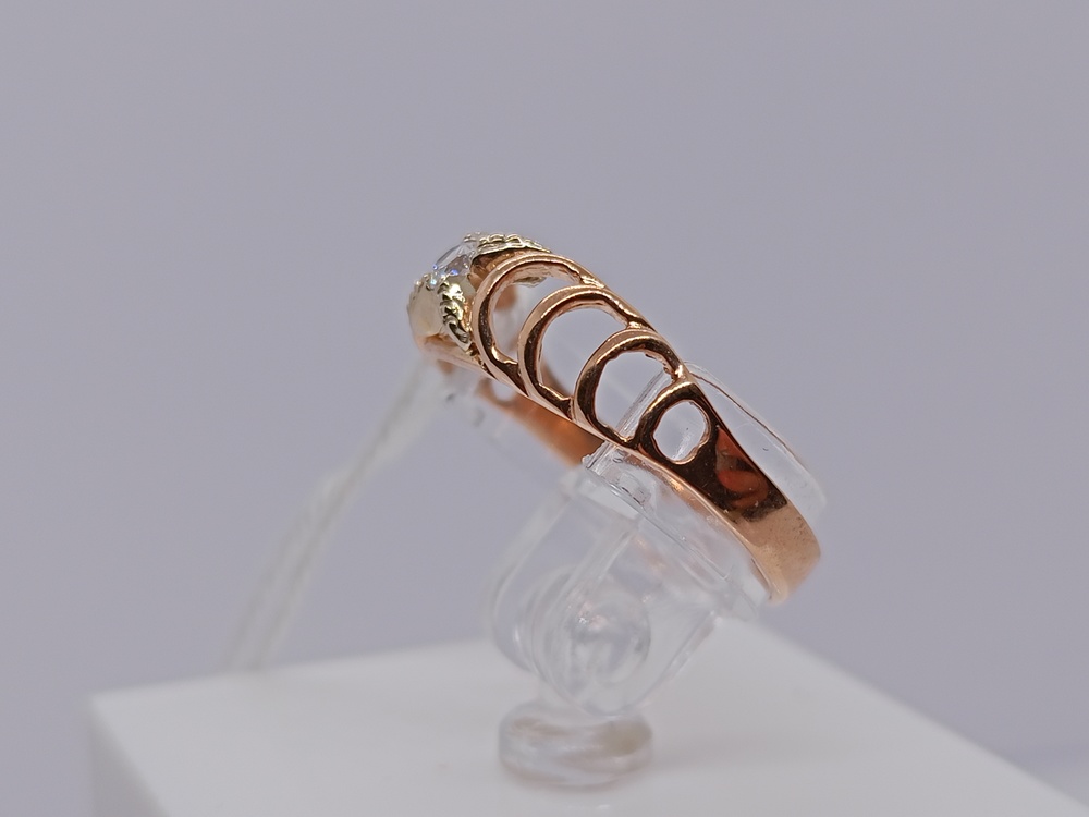 КОЛКМ585 КОЛЬЦО С КАМНЕМ (Au 585)