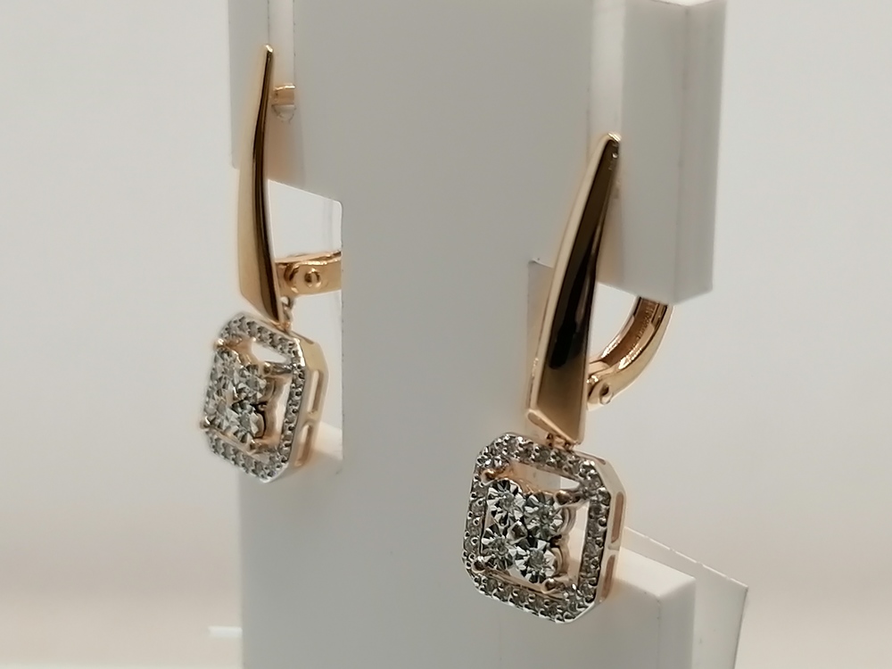 СЕРЬГИ БРИЛЛИАНТ (Au 585)