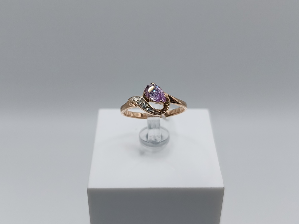 КОЛКМ585 КОЛЬЦО С КАМНЕМ (Au 585)