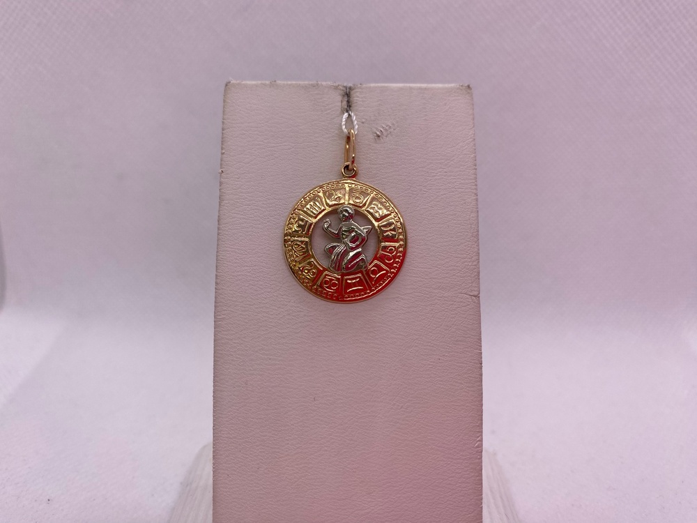 ПОДВЕСКА ЗНАК ЗОДИАКА ВОДОЛЕЙ Au 585