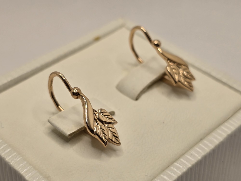 СБКМ585 СЕРЬГИ БЕЗ КАМНЯ (Au 585)