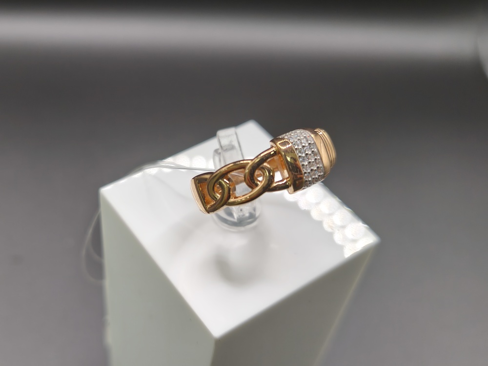 КОЛЬЦО С КАМНЯМИ (Au 585)