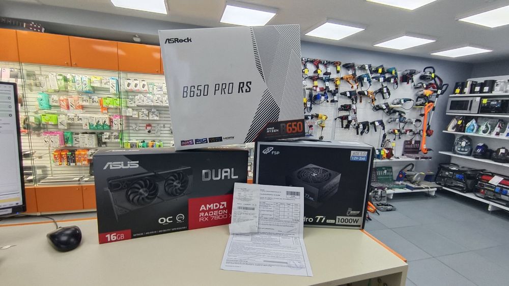 Системный блок Cougar; Ryzen 5 7600, Radeon RX 7800 XT, 32 Гб, 1.5 Tb, Нет