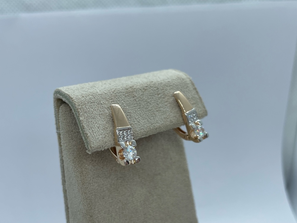 СЕРЬГИ С КАМНЯМИ (Au 585)