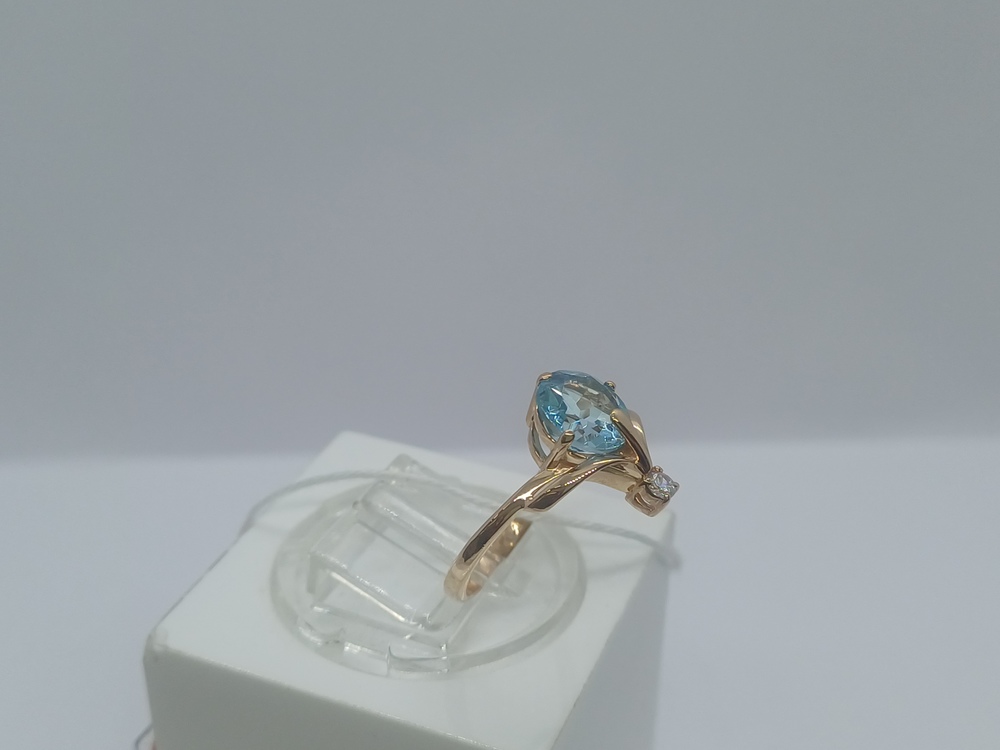 КОЛЬЦО С КАМНЯМИ (Au 585)