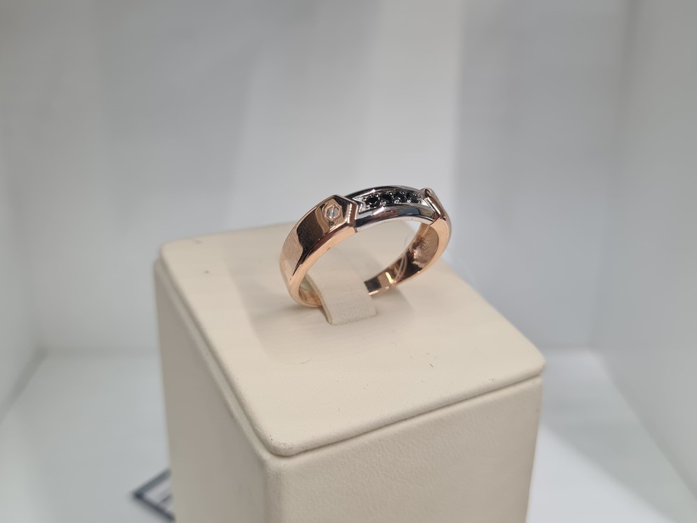 КОЛЬЦО С КАМНЯМИ (Au 585)