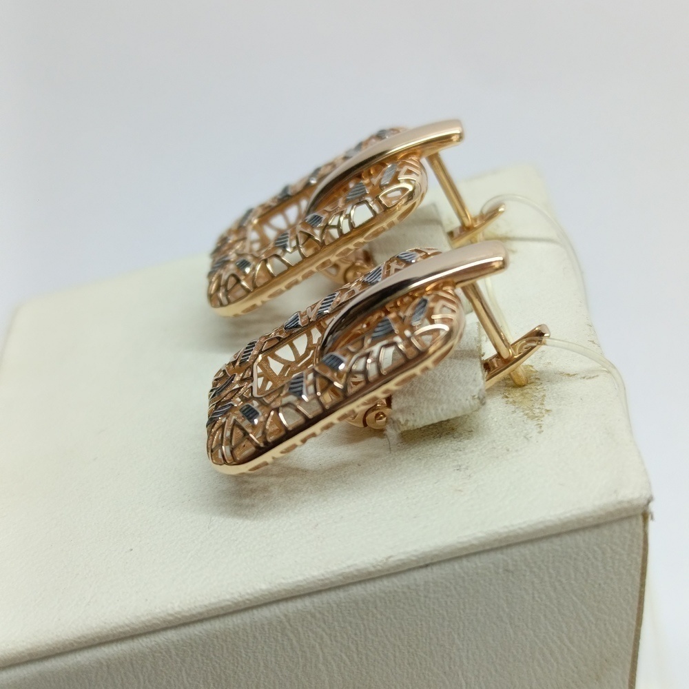 СЕРЬГИ БЕЗ КАМНЯ (Au 585)