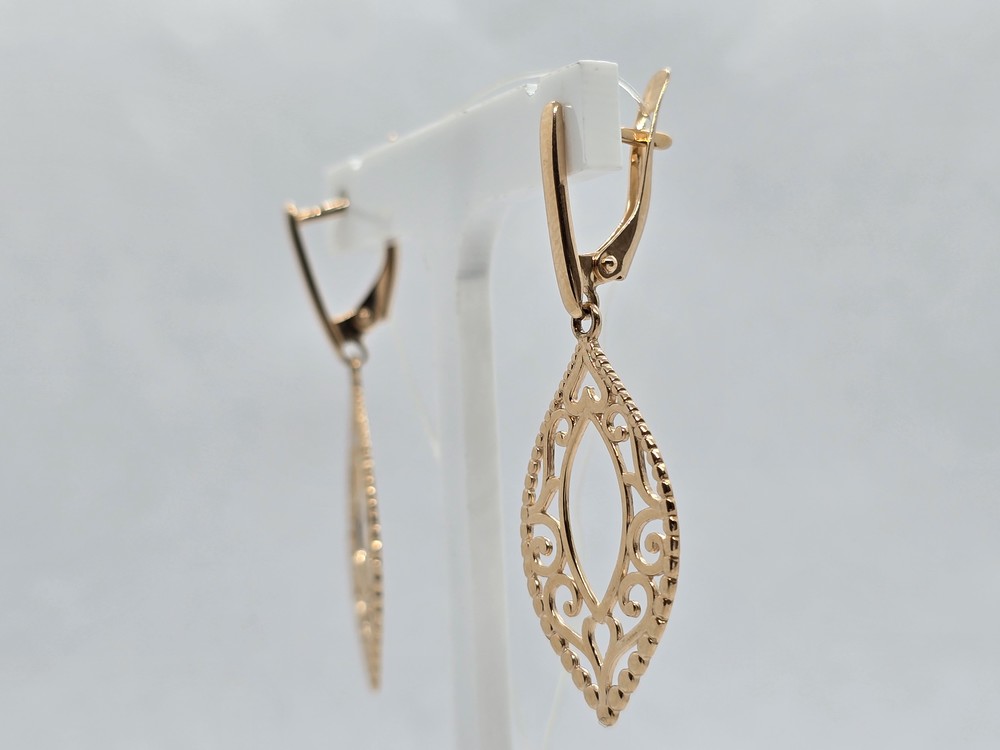 СЕРЬГИ БЕЗ КАМНЯ (Au 585)