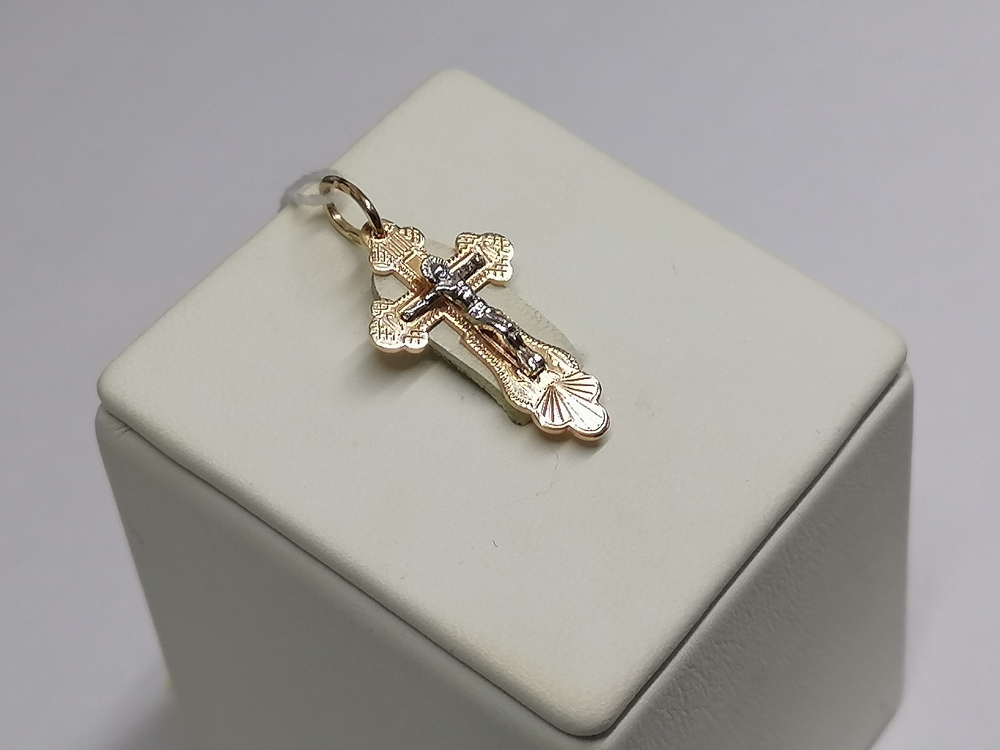 80273р ПОДВЕСКА КРЕСТ (Au 585)