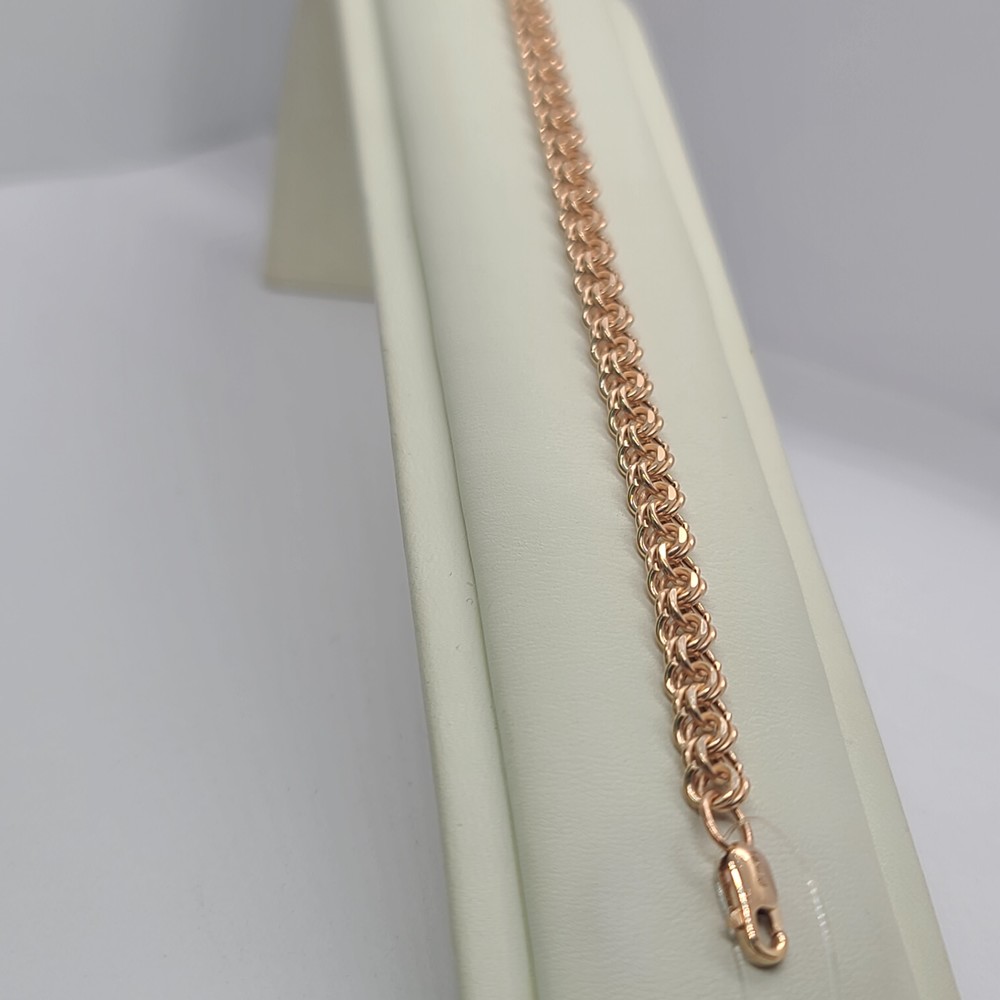 БРАСЛЕТ ПУСТОТЕЛЫЙ Бисмарк (Au 585)